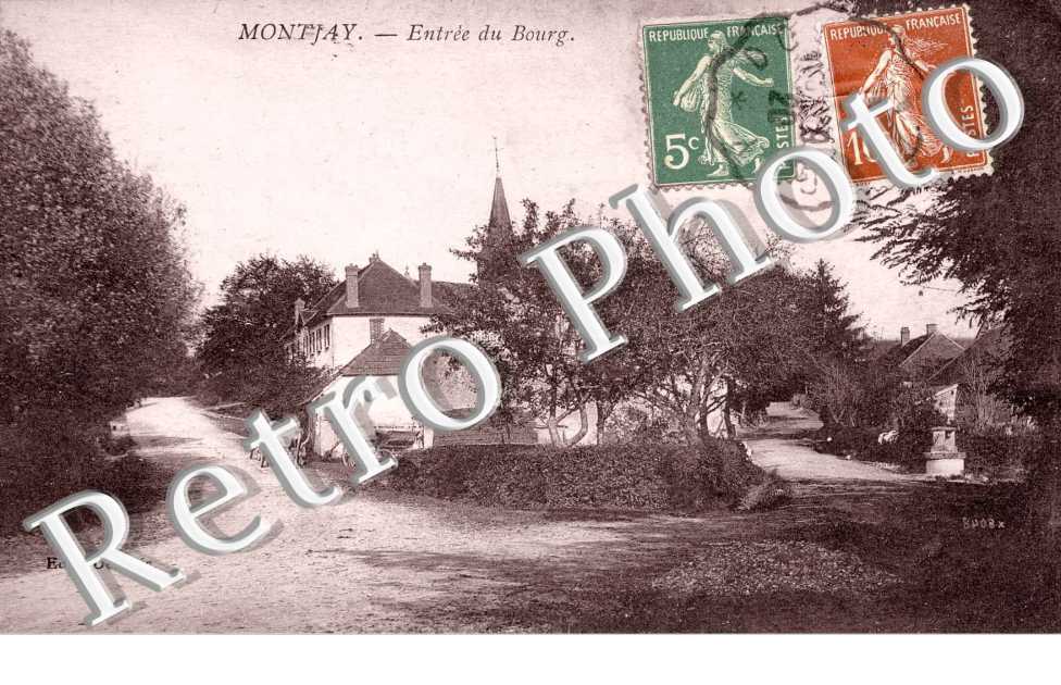 entrée du bourg en 1920