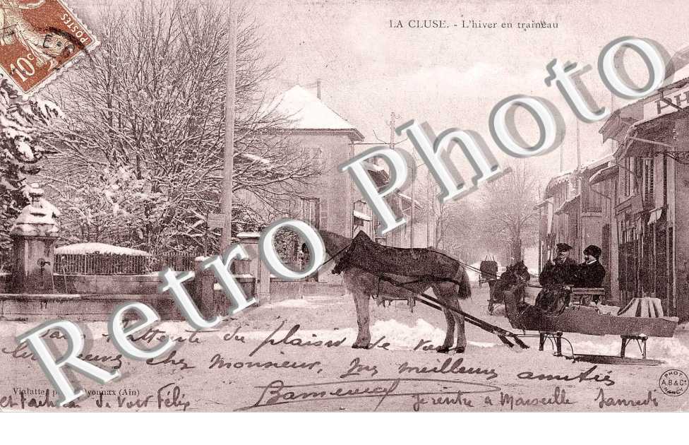 LA CLUSE. L'Hiver en traineau