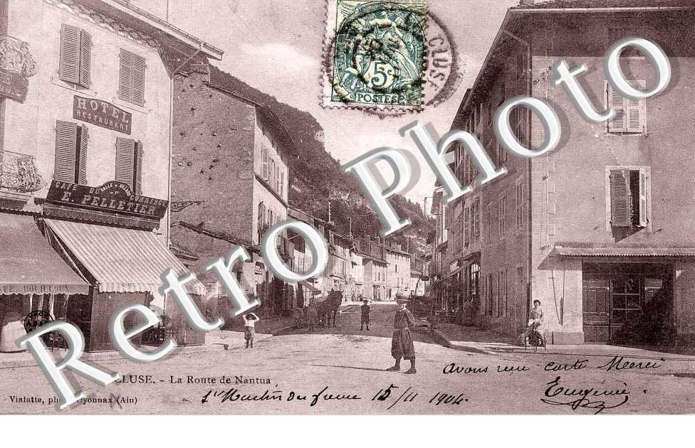 LA CLUSE. la route de nantua