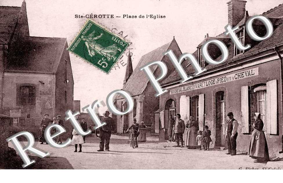 place de l'église en 1911