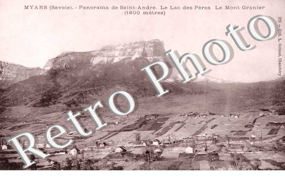 Panorama de saint Andre - Le lac des peres - Le Mont Granier