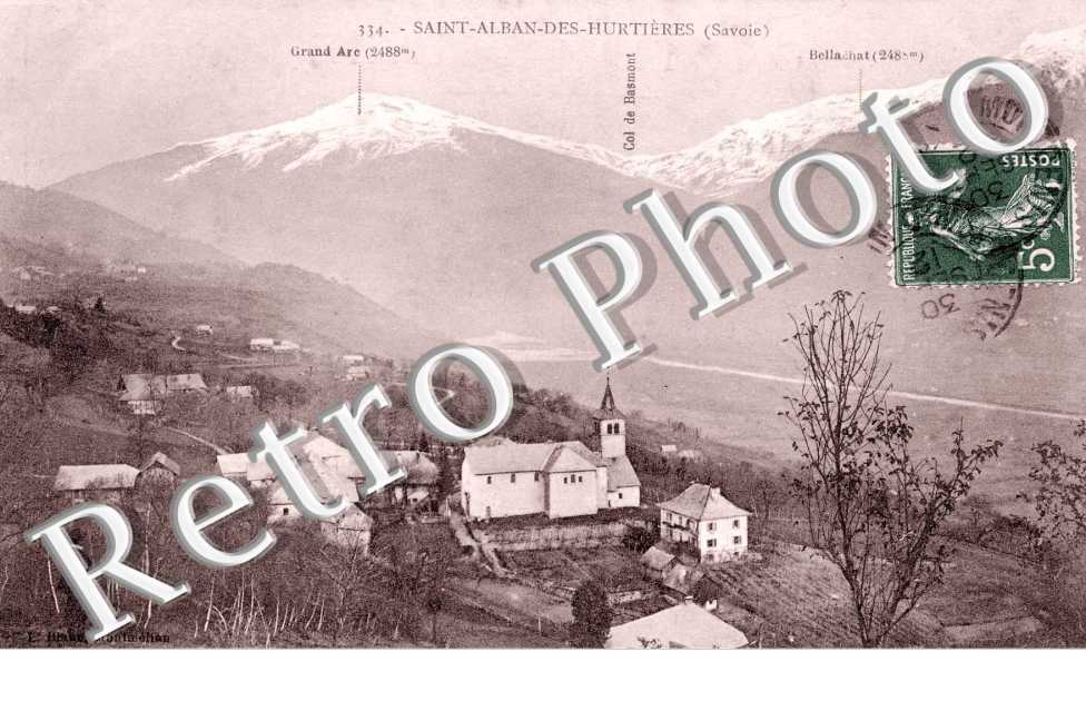 (Vue generale et Col du Basmont, Mont Bellechat, Grand Arc)