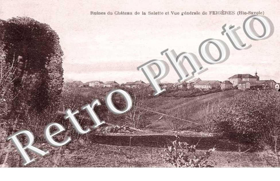 Ruines du Chateau de la Salette et Vue generale