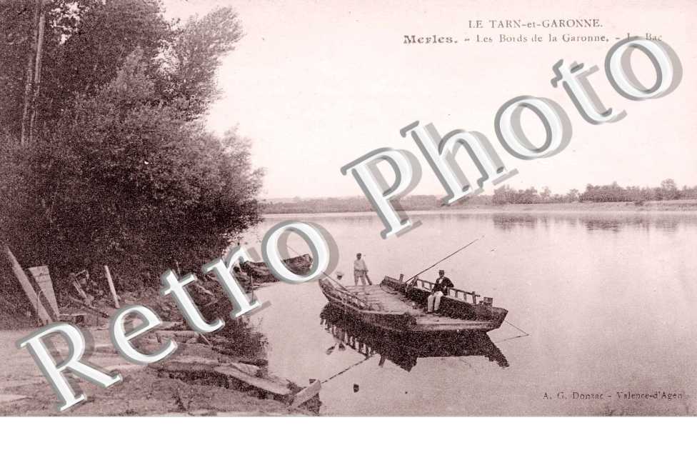 Les Bords de la Garonne, le Bac