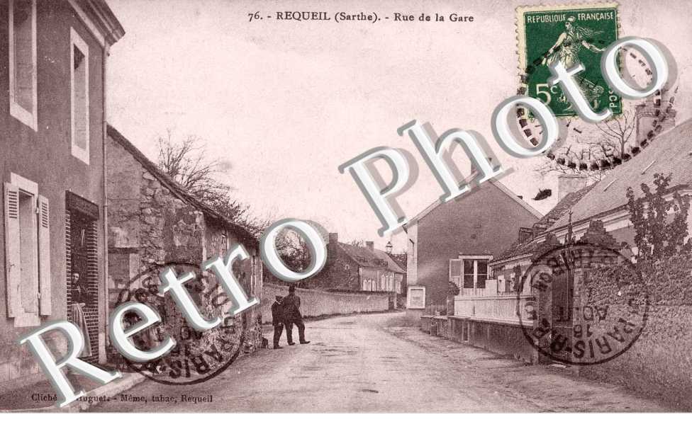 rue de la gare en 1912
