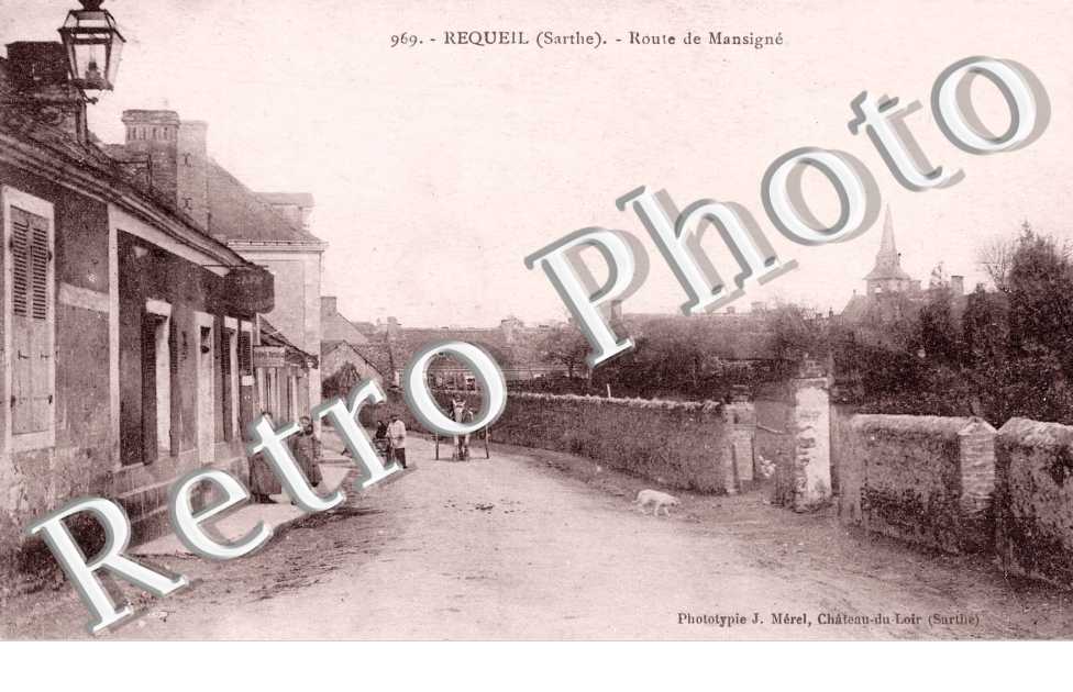 route de Mansigné en 1923