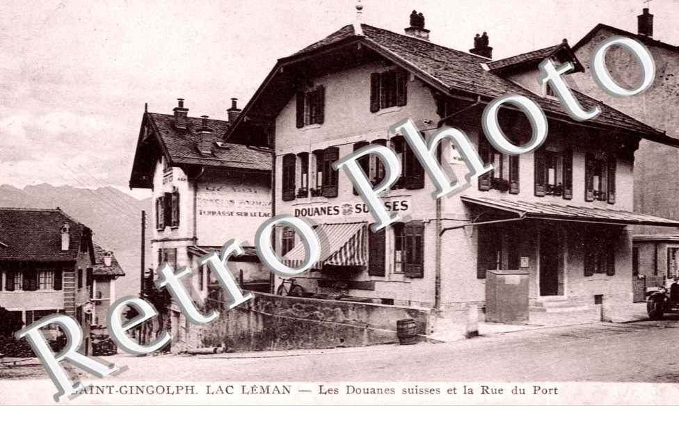 lac Leman - Les douanes suisses et la rue du Port