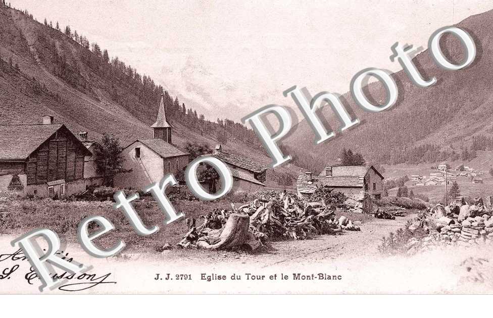 L'Eglise et le Mont Blanc