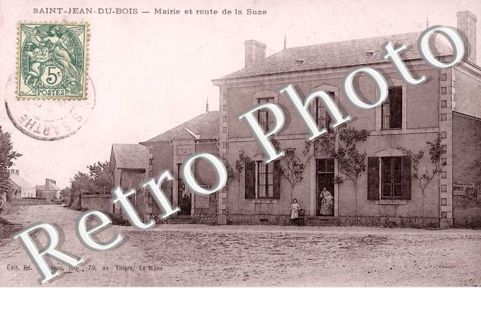 Mairie et Route de la Suze