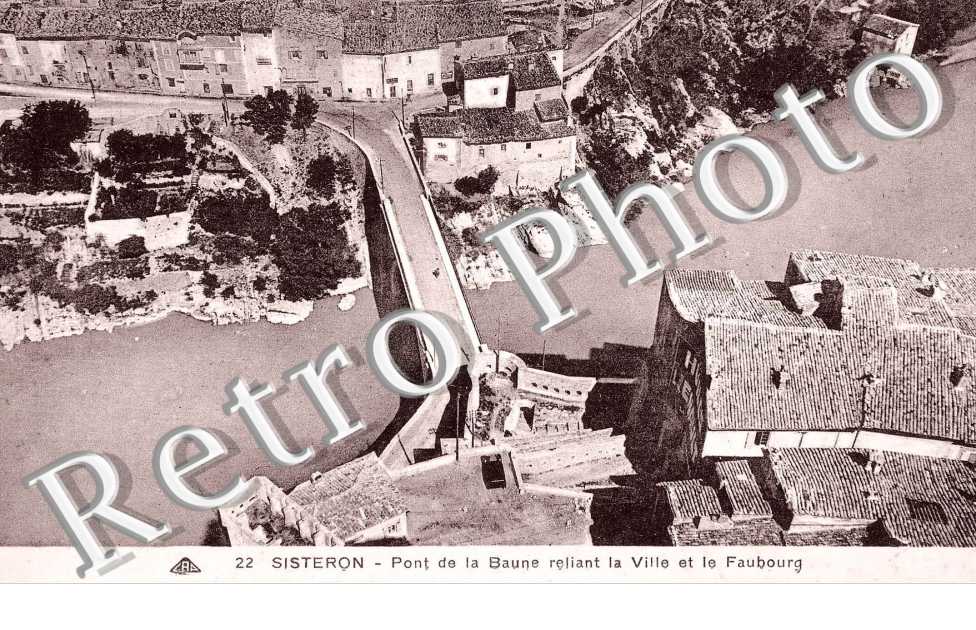 Le pont de la Baume reliant la ville et le faubourg