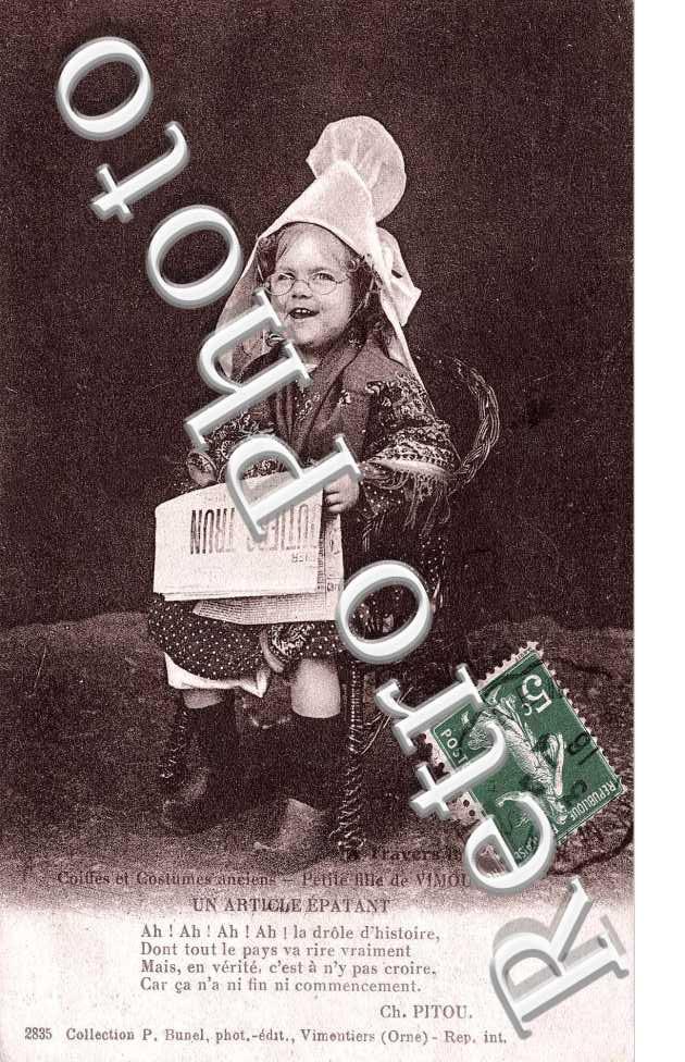 coiffes et coutumes anciens - petite filles