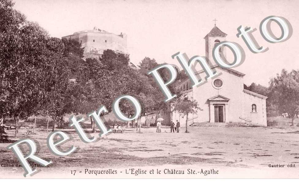 l'eglise et le chateau Sainte Agathe