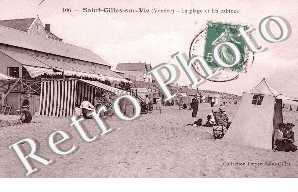 la Plage et les cabines