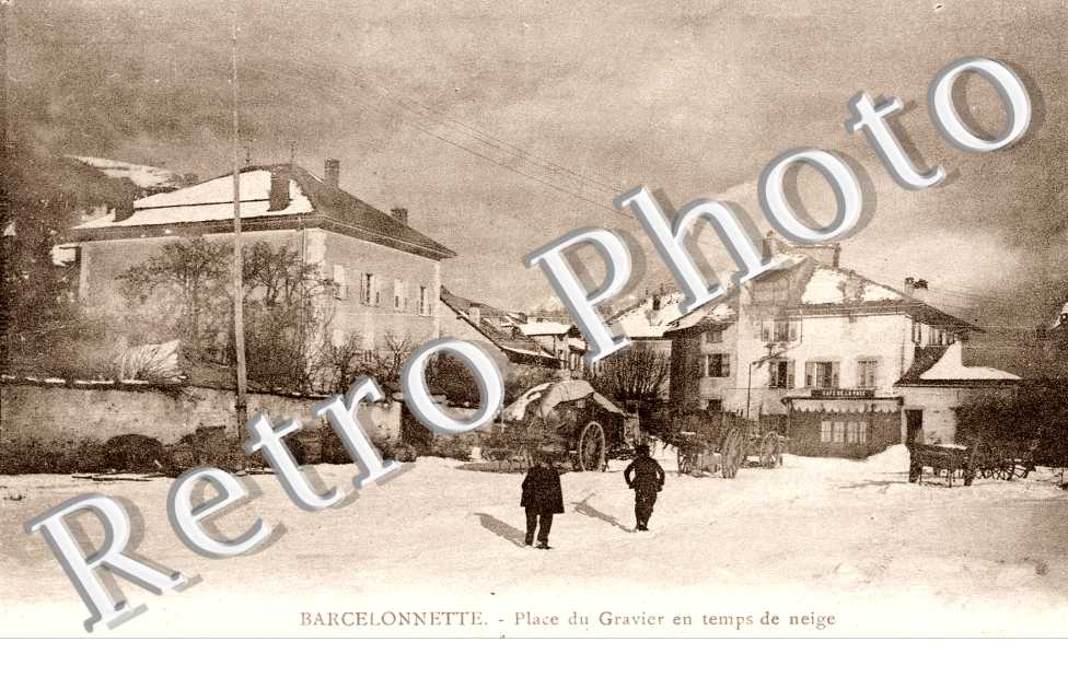 place du gravier en temps de neige