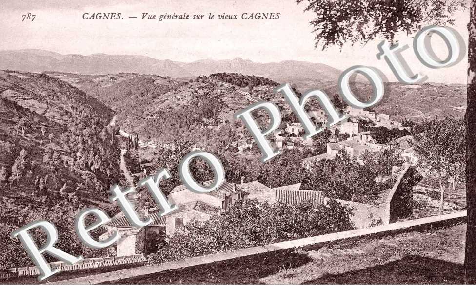 vue generale sur le vieux Cagnes