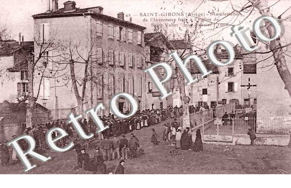manifestation de l'inventaire faite a l'eglise de saint-valier 9 fevrier 1906