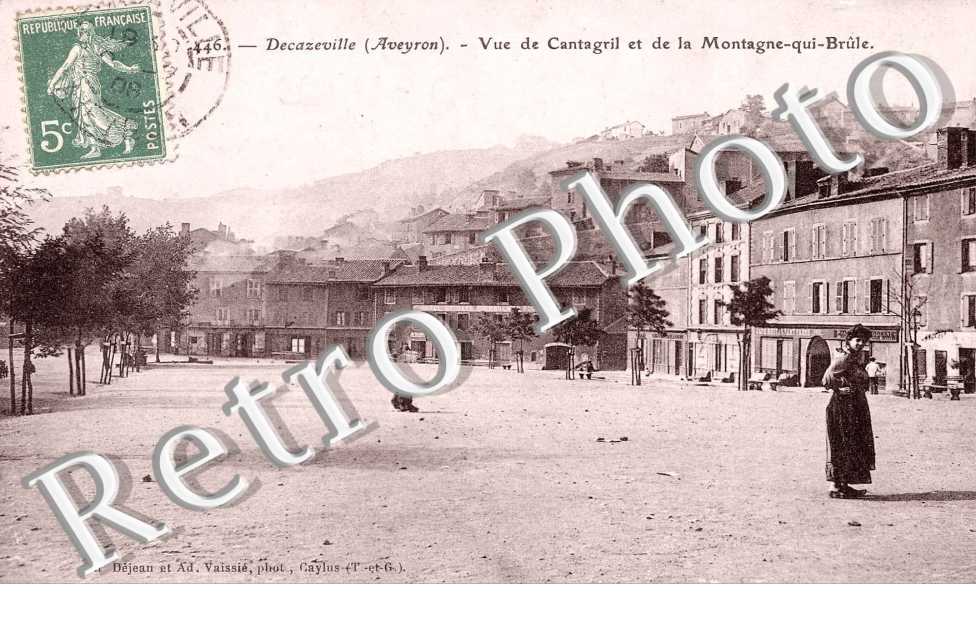 Vue de Cantagril et de la montagne qui brule