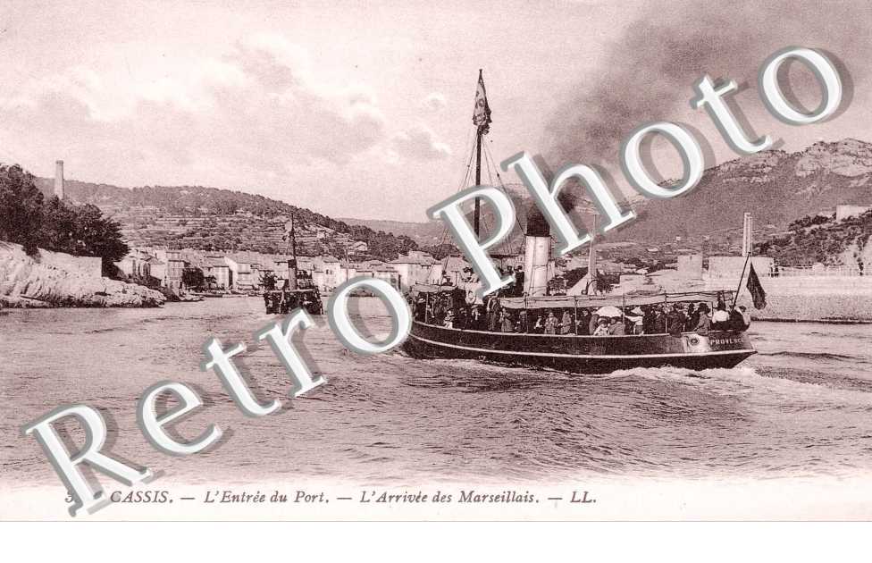 l'entree du port - l'arrivee des marseillais (bateau)