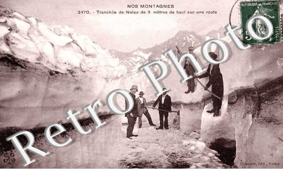tranchee de neige de 3 metres