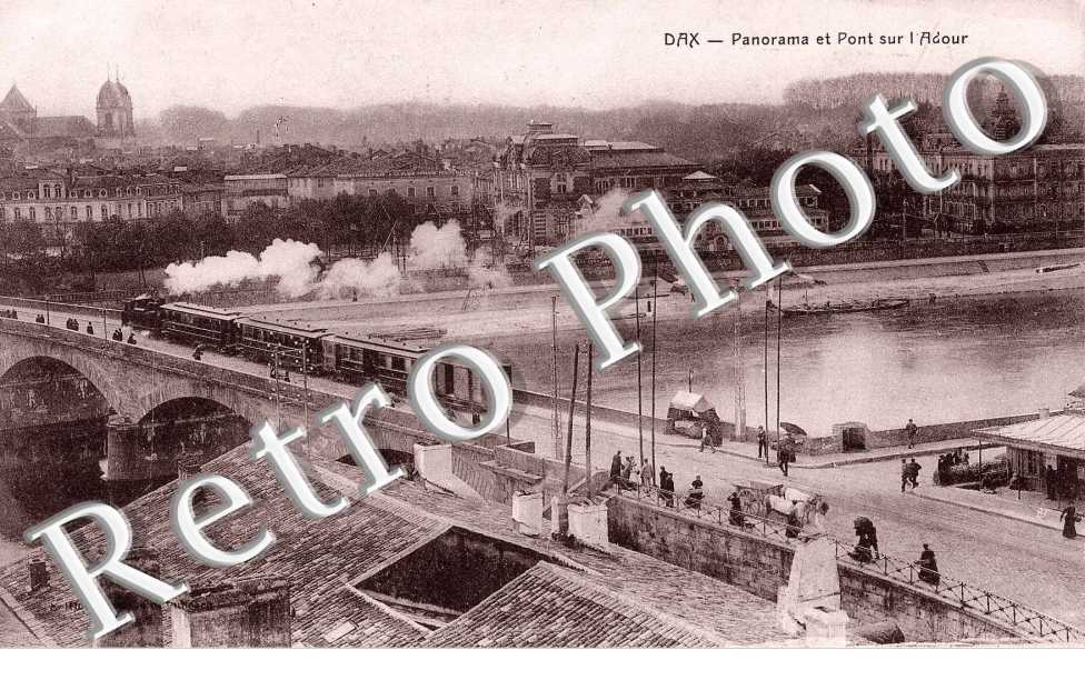 panorama et pont sur l'Adour