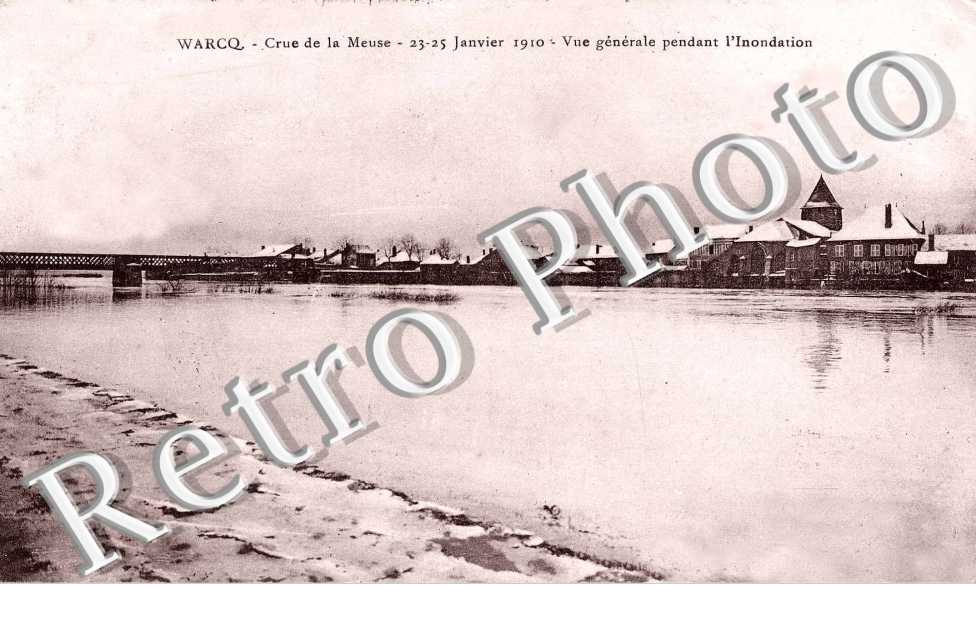 Crue de la Meuse, 23-25 janvier 1910, Vue Generale pendant l'Inondation