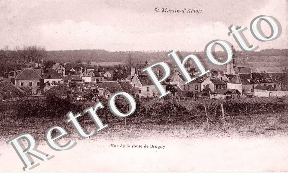 vue de la route de Brugny
