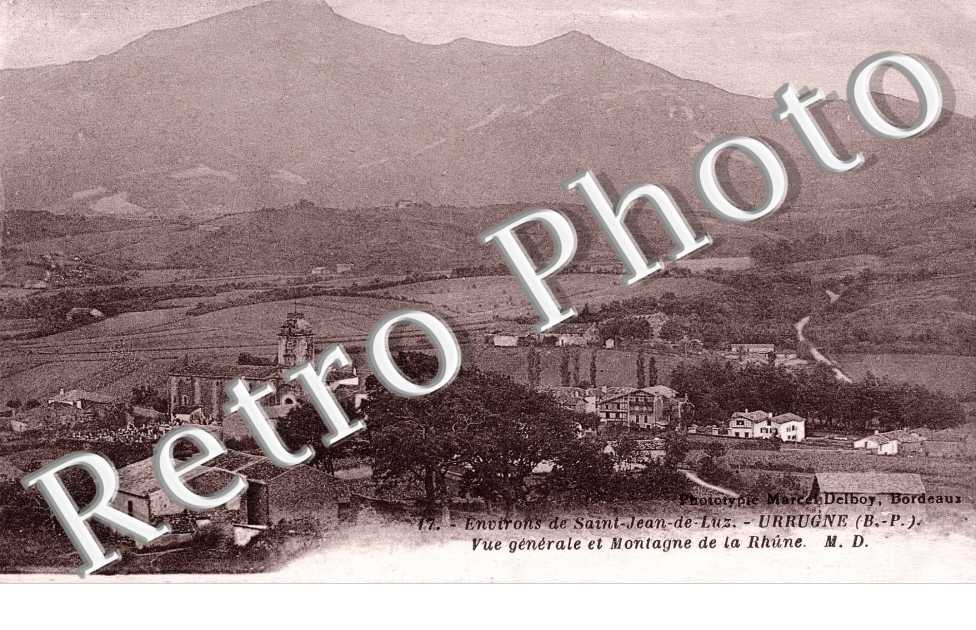 vue generale et Montagne de la Rhune