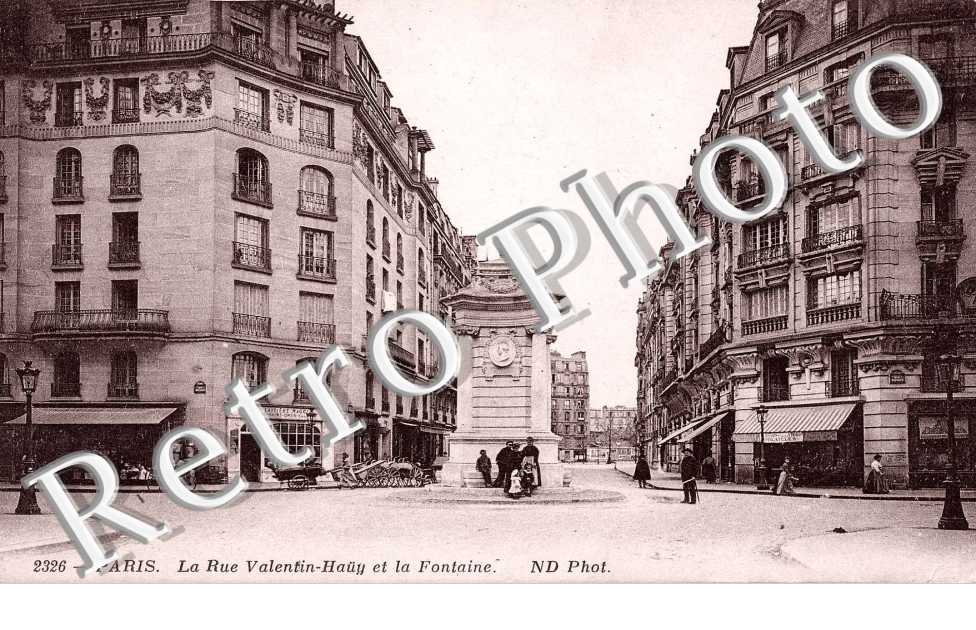 RUE VALENTIN HAUY ET FONTAINE