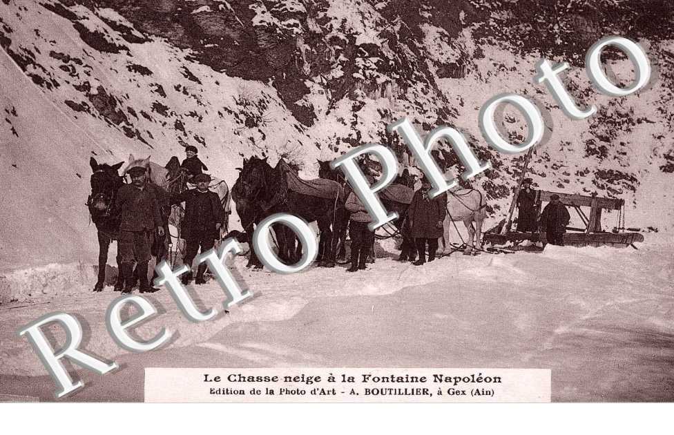le chasse neige a la Fontaine Napoleon