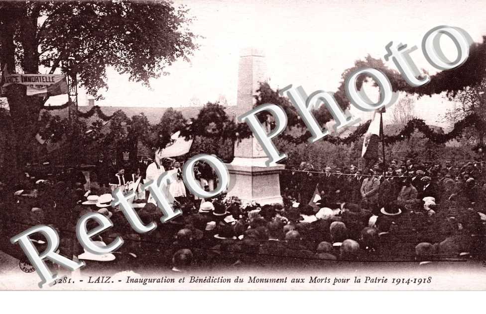 Inauguration et benediction du Monument aux Morts