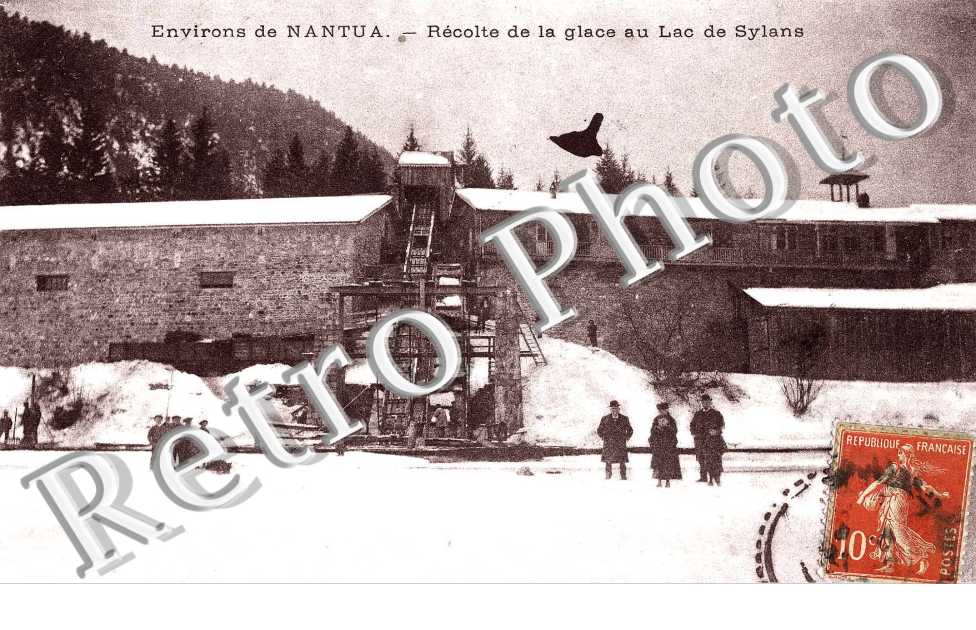 recolte de la glace au Lac de Sylans