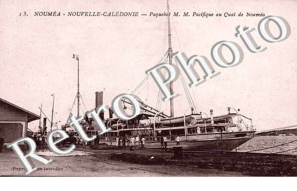 Noumea - Nouvelle Caledonie - Paquebot M. M. Pacifique au quai de Noumea