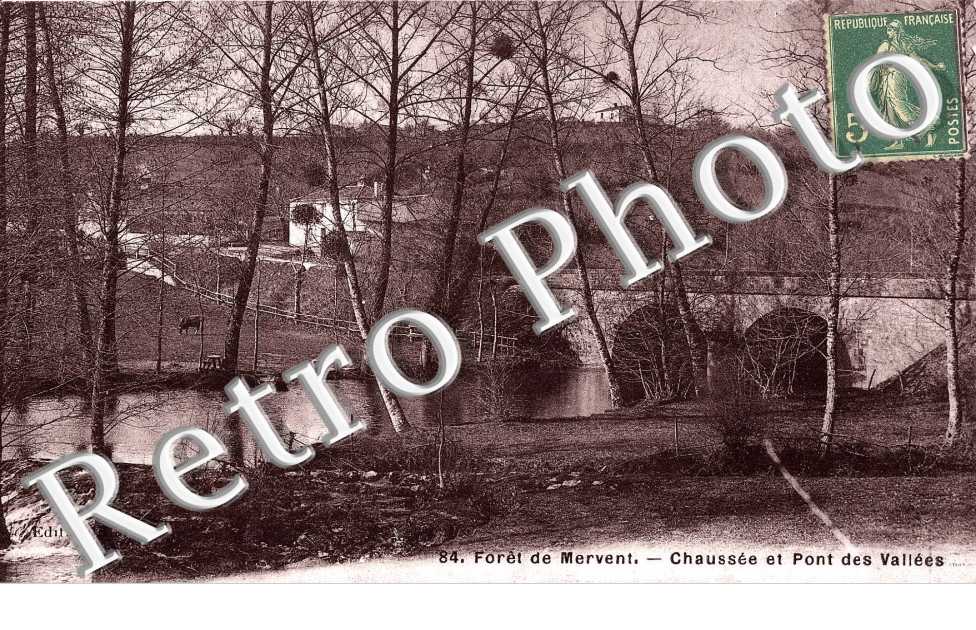 FORET DE MERVENT CHAUSSEE ET PONT DES VALLEES