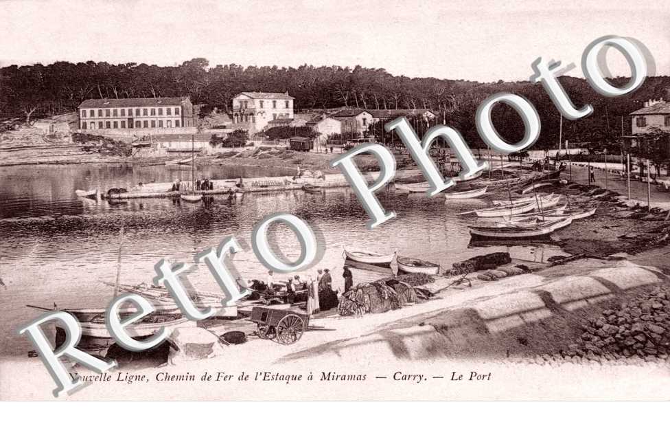 Nouvelle Ligne -  chemin de fer l'Estaque a Miramas  Le port