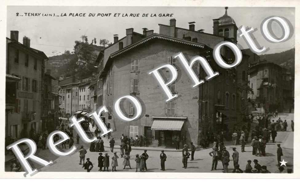 Place du pont et la rue de la gare