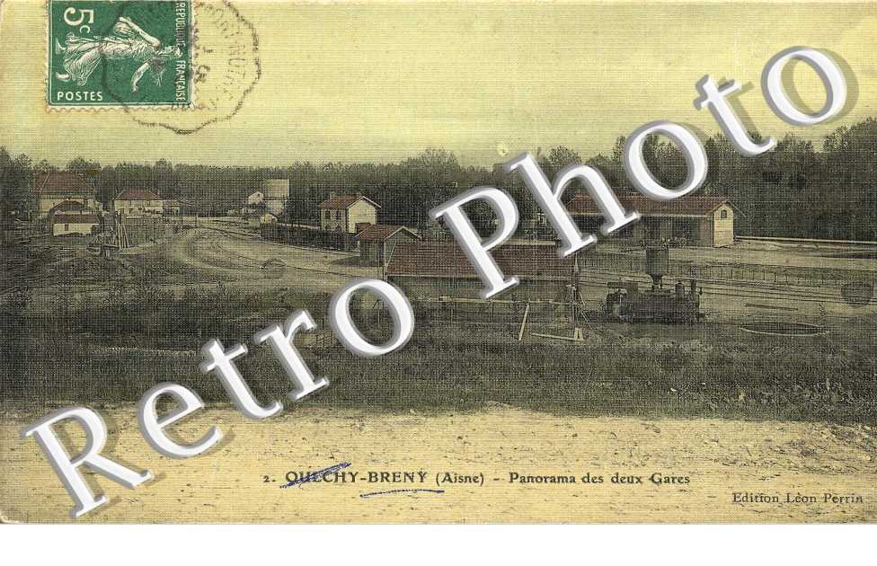 OULCHY-BRENY -  Panorama des deux gares