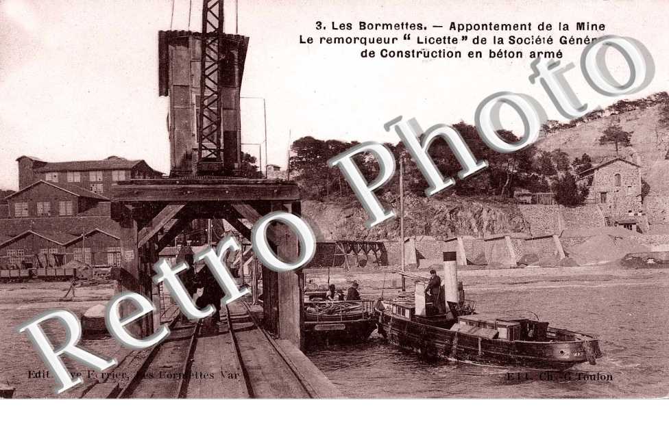 Appontement de la mine - le remorqueur "licette" de la societe generale