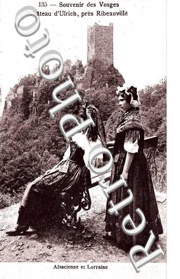 Souvenir des vosges Chateau d'Ulrich pres ribeauville. alsacienne et lorraine