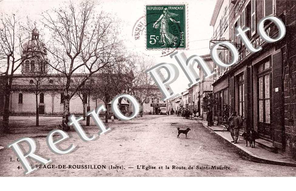 l'eglise et la route de St Maurice