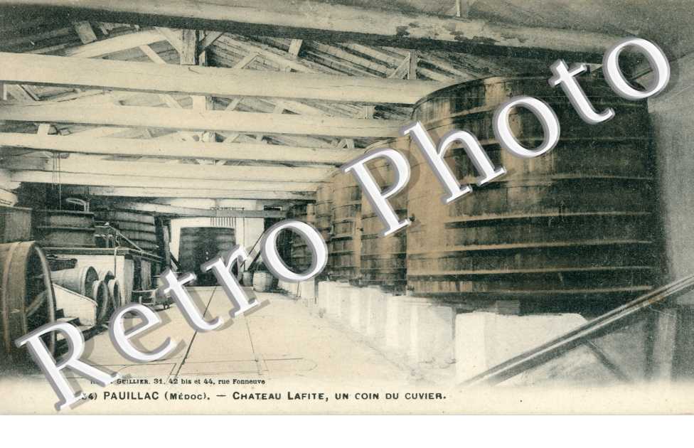 Château Lafite , un coin du cuvier