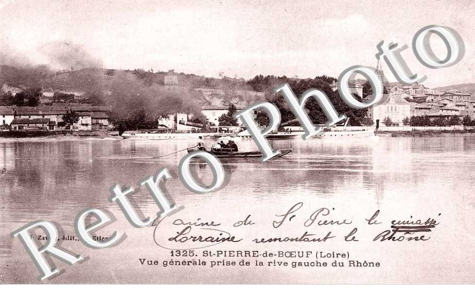 vue generale prise de la rive gauche du rhone