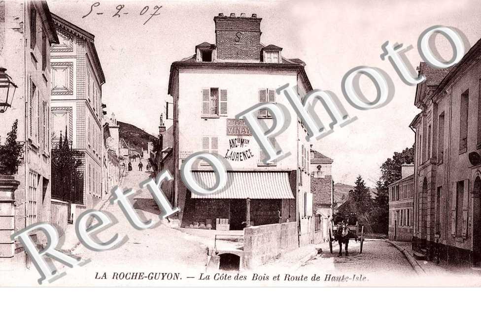 La cote des bois et route de Haute Isle