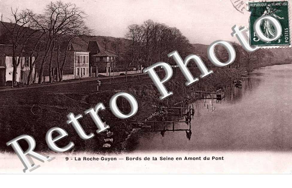 Bords de la Seine en amont du pont  