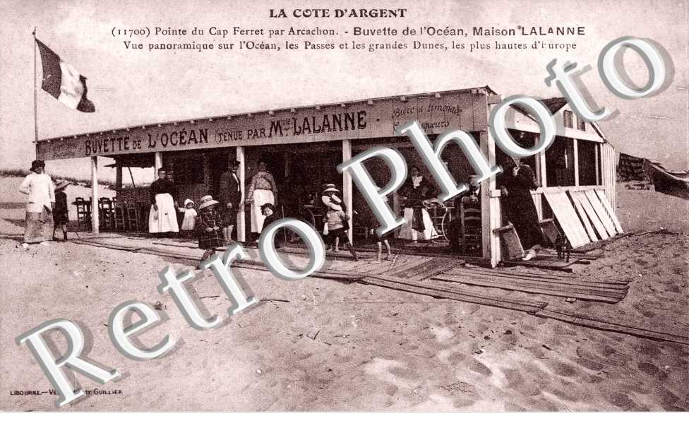 Pointe du Cap Ferret. Buvette de l'Ocean - maison Lalanne