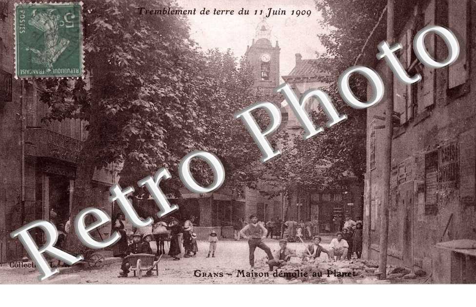 Maison demolie au Planet - tremblement de terre du 11 juin 1909