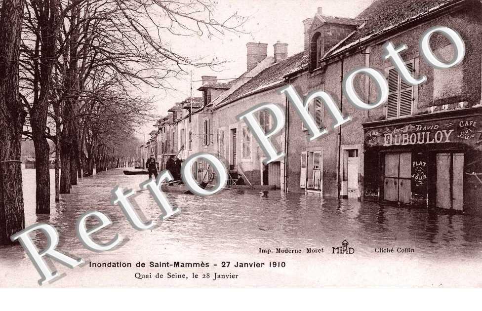 Inondation du 27 janvier 1910 - Quai de la Seine