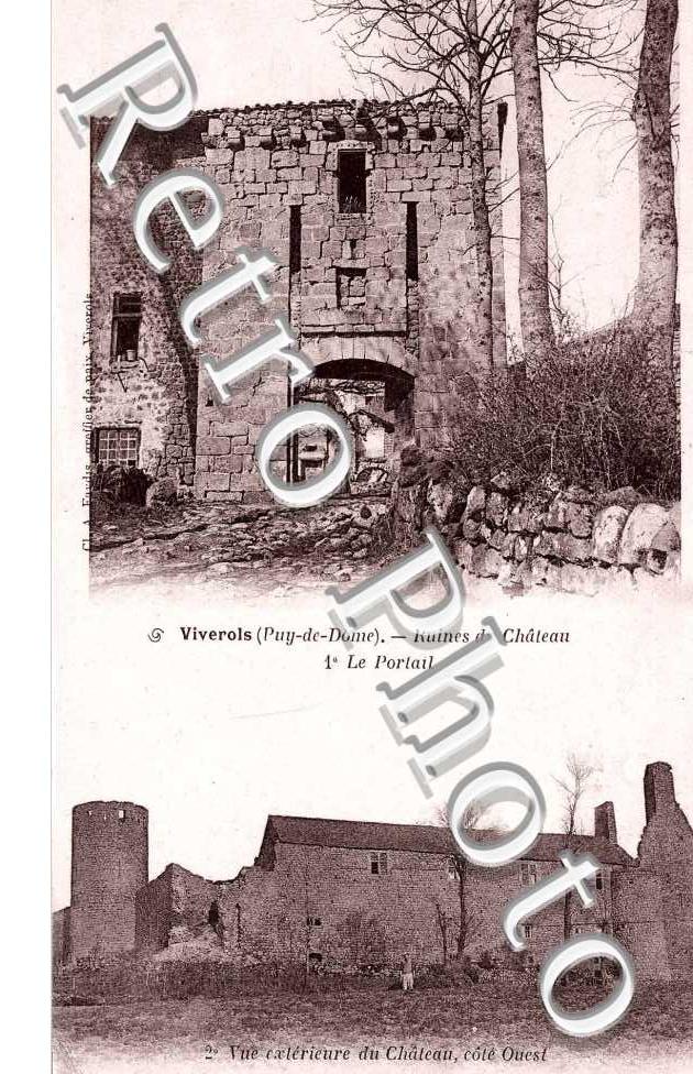 Ruines du Chateau - Vue exterieure du Chateau cote Ouest