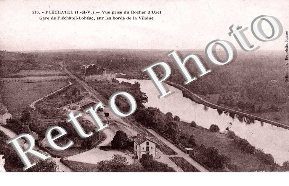 Vue prise du Rocher d'Uzel
