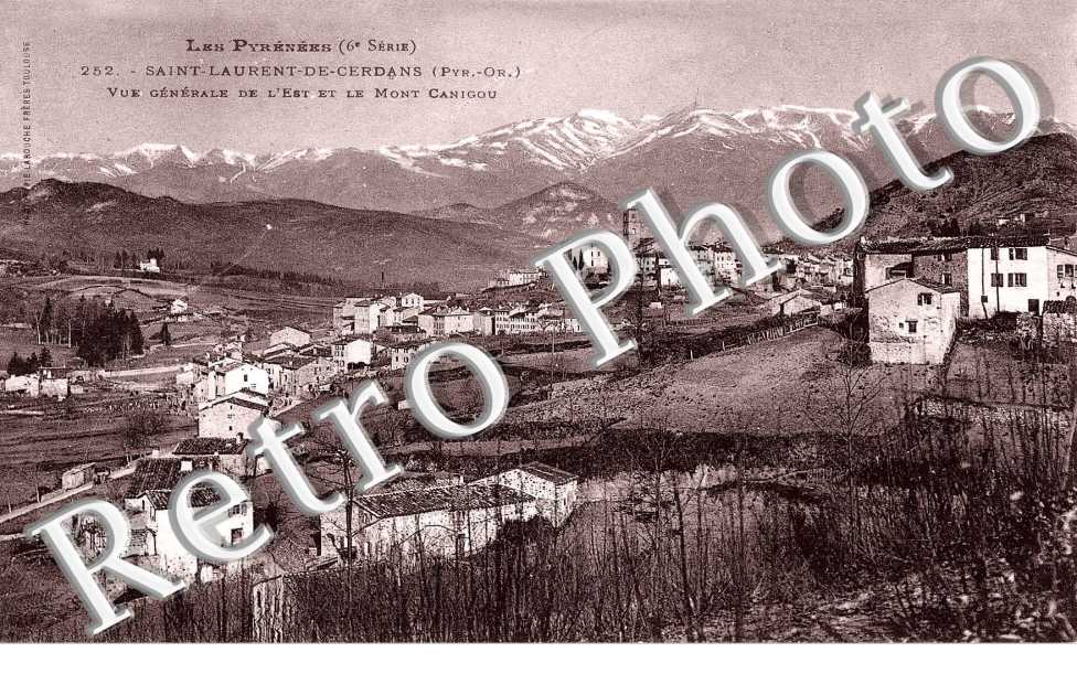 vue generale de l'Est et le Mont Canigou