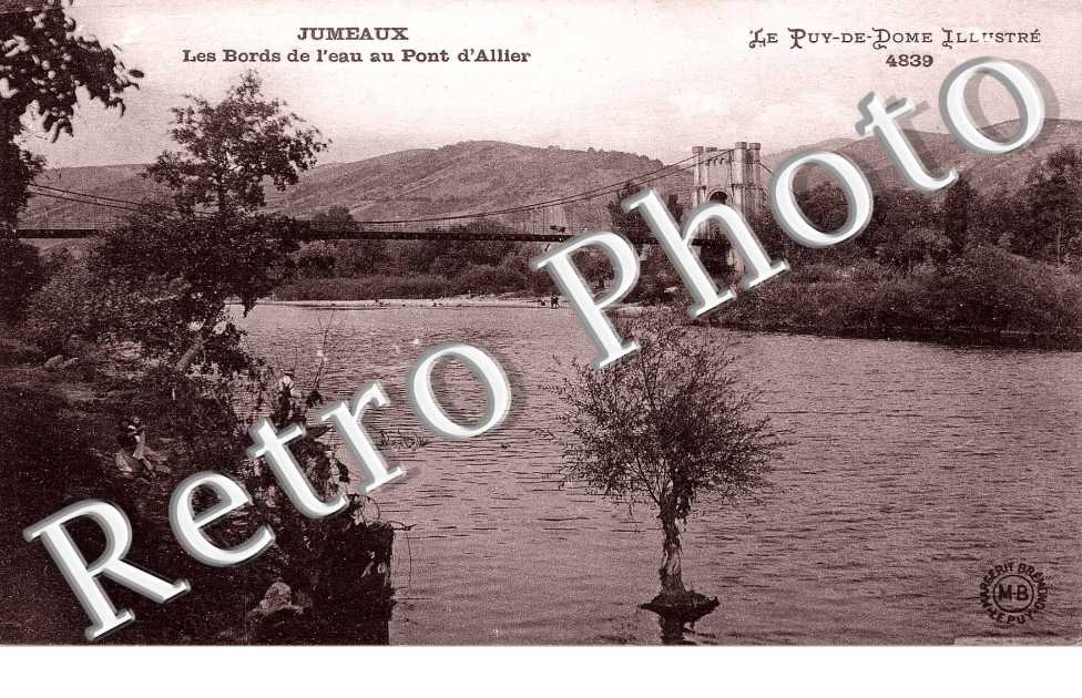 LES BORDS DE L'EAU AU PONT D'ALLIER